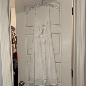 Fancyinn White Embellished Tiered Midi Sundress